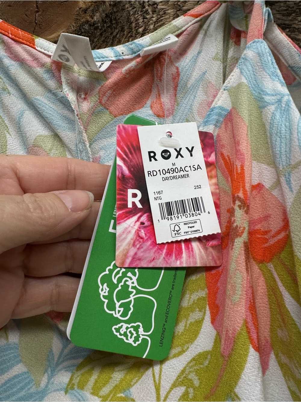 🌺 Roxy Sur La Plage “Daydreamer” Floral Maxi Dress Cover-Up | NWT | Medium 🌺 - Picture 9 of 11